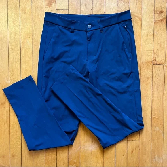 Lululemon Pants Men’s ABC Navy Blue Size 31 Stretch Casual Pockets - Picture 1 of 8